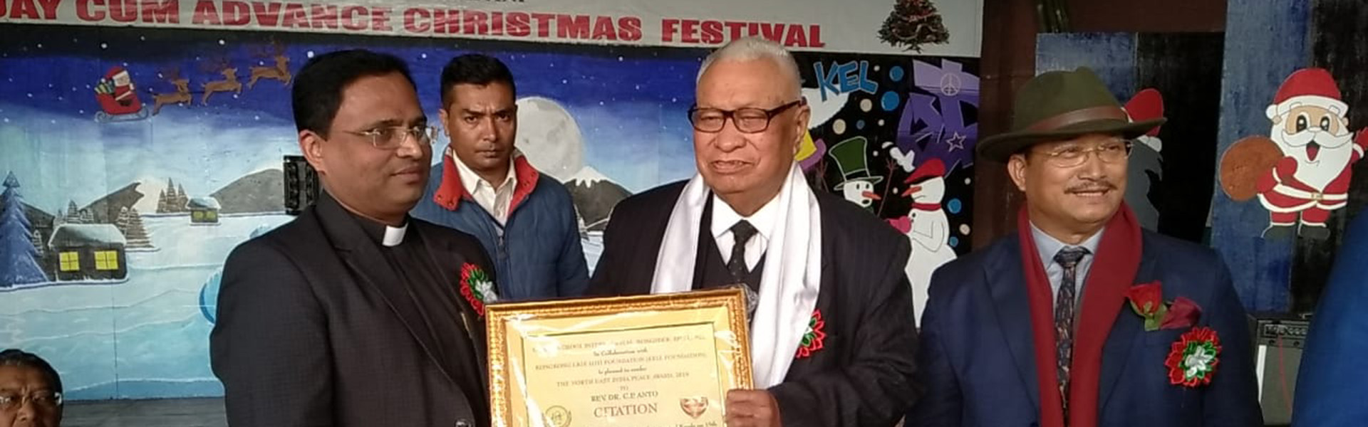 North East India Peace Award conferred to Fr. Dr. C. P. Anto