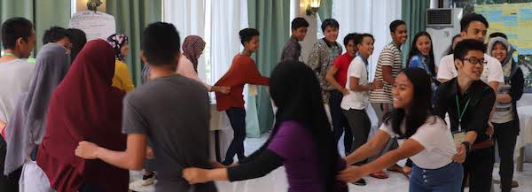 Youth in circle activity