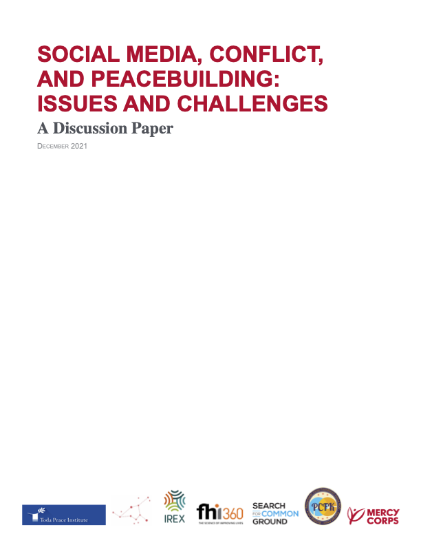 Social Media, Conflict, and Peacebuilding: Issues and Challenges